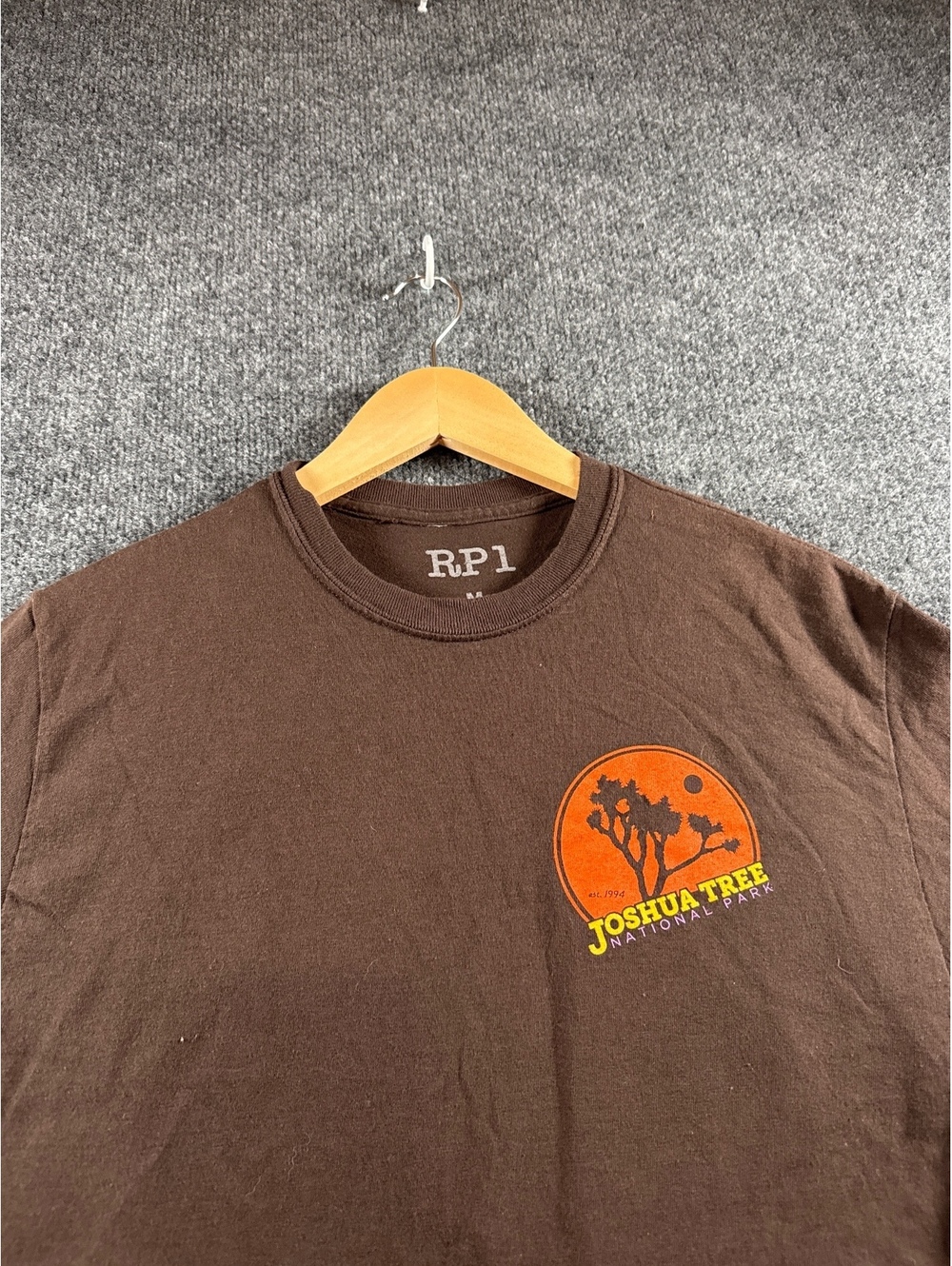 Joshua Tree National Park RPI Mens M Brown Graphic T-Shirt California Desert